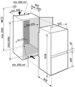 Встраиваемый холодильник Либхер ICNSd 5603 фото 4 Встраиваемый холодильник Liebherr ICNSd 5603 фото 4
