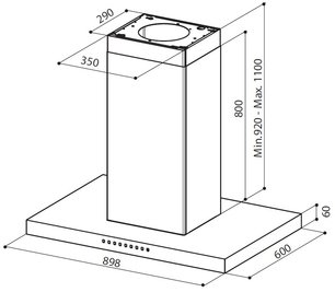 Вытяжка Faber  PLATIS  ISOLA HFH X F90 фото 2