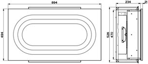 Встраиваемая в потолок вытяжка Фабер INSIDE UP WH KL A90 фото 3 Встраиваемая в потолок вытяжка Faber INSIDE UP WH KL A90 фото 3