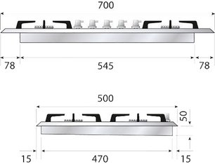 Варочная панель Ilve HCB70CN/AWB фото 2