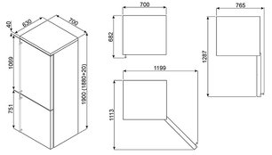 Холодильник Смег FA8003AO фото 2 Холодильник Smeg FA8003AO фото 2