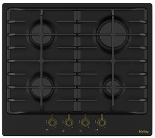 Газовая варочная панель Кертинг HG 645 CRN фото Газовая варочная панель Korting HG 645 CRN фото