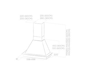 Вытяжка Элика DAISY WH/A/60 T.GREZZO фото 4 Вытяжка Elica DAISY WH/A/60 T.GREZZO фото 4
