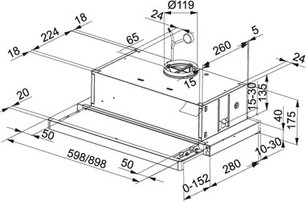 Вытяжка Франке FTC 6032 BK фото 2 Вытяжка Franke FTC 6032 BK фото 2
