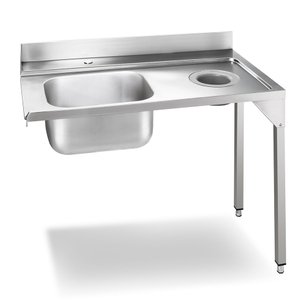 Стол с мойкой и отверстием для слива Smeg WT01R-1 фото