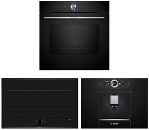 Bosch (духовой шкаф HMG776NB1 + варочная панель PXY875KV1E + кофемашина CTL636EB6) фото