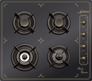 Независимая газо-керамическая поверхность Кайзер KCG 6976 GBE Turbo фото Независимая газо-керамическая поверхность Kaiser KCG 6976 GBE Turbo фото