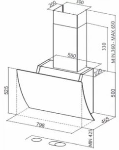 Вытяжка Фабер VERSUS WH A80 фото 3 Вытяжка Faber VERSUS WH A80 фото 3