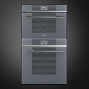Компактный духовой шкаф с пароваркой Smeg SF4104VCS фото 4