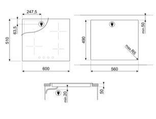 Варочная панель Smeg SE364TDM фото 3