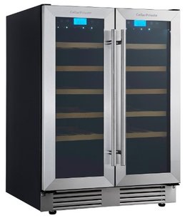 Встраиваемый под столешницу винный шкаф Селлар Приват CP042-2T фото Встраиваемый под столешницу винный шкаф CellarPrivate CP042-2T фото