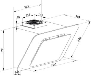 Наклонная вытяжка Брандт BHV1674IB фото 4 Наклонная вытяжка Brandt BHV1674IB фото 4