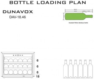 Винный шкаф Дунавокс DAV-18.46B.TO фото 4 Винный шкаф Dunavox DAV-18.46B.TO фото 4