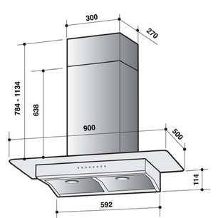 Вытяжка Де Дитрих DHD 787 X фото 2 Вытяжка De Dietrich DHD 787 X фото 2