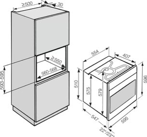 Духовой шкаф Миле H2661BP OBSW черный обсидиан фото 3 Духовой шкаф Miele H2661BP OBSW черный обсидиан фото 3
