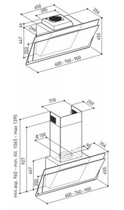 Вытяжка Кертинг KHC 67070 GWN фото 2 Вытяжка Korting KHC 67070 GWN фото 2