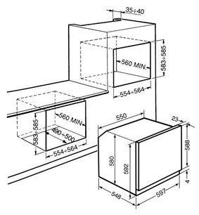 Духовой шкаф Смег SF122B фото 2 Духовой шкаф Smeg SF122B фото 2