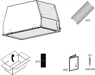 Встраиваемая вытяжка Пандо NCR/52 IX-CR.BLANCO V.850 SEC фото 4 Встраиваемая вытяжка Pando NCR/52 IX-CR.BLANCO V.850 SEC фото 4