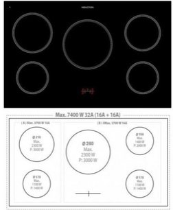 Варочный центр Лофра RSD96MFTE/5I Br фото 2 Варочный центр Lofra RSD96MFTE/5I Br фото 2