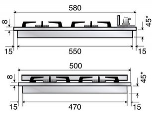 Варочная панель Илве H60CNV Green фото 2 Варочная панель Ilve H60CNV Green фото 2