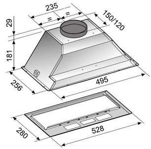 Встраиваемая вытяжка Кертинг KHI 6410 X фото 2 Встраиваемая вытяжка Korting KHI 6410 X фото 2