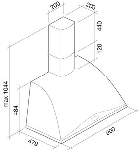Вытяжка Фалмек Ginevra Tile 90 (600) S фото 4 Вытяжка Falmec Ginevra Tile 90 (600) S фото 4