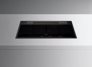 Варочная панель с вытяжкой Фалмек SINTESI 90 BLACK фото Варочная панель с вытяжкой Falmec SINTESI 90 BLACK фото