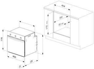 Духовой шкаф Кертинг OKB 5704 CN фото 2 Духовой шкаф Korting OKB 5704 CN фото 2