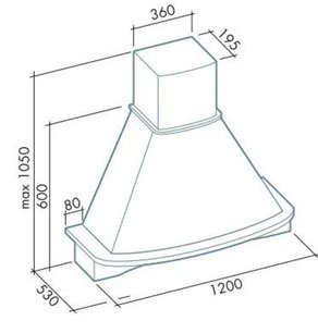 Вытяжка Falmec Mimosa 120 (600) S орех фото 3