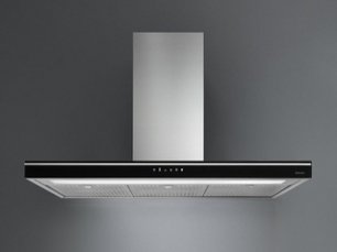 Вытяжка Falmec Luce 90 Glass Black wall фото 2