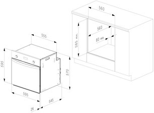 Духовой шкаф Кертинг OKB 9102 CSGN PRO фото 3 Духовой шкаф Korting OKB 9102 CSGN PRO фото 3