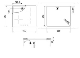 Варочная панель Смег SE364ETBM фото 4 Варочная панель Smeg SE364ETBM фото 4