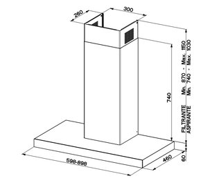 Вытяжка Фабер T-DARK A90 фото 4 Вытяжка Faber T-DARK A90 фото 4