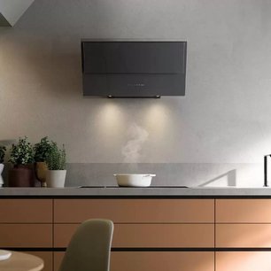 Наклонная вытяжка Фалмек VERSO 85 BLACK фото 2 Наклонная вытяжка Falmec VERSO 85 BLACK фото 2