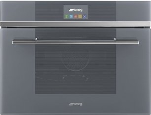 Компактный духовой шкаф с пароваркой Smeg SF4104VCS фото
