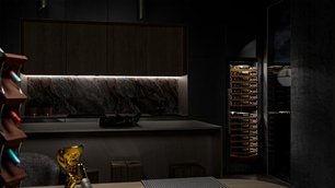 Винный шкаф Мэйвел MV110-KST2 (Slim) фото 3 Винный шкаф Meyvel MV110-KST2 (Slim) фото 3