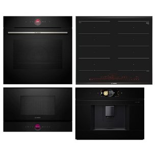 Bosch (варочная панель PXX675DV1E + духовой шкаф HBG7722B1 + микроволновая печь BFR7221B1 + кофемашина CTL9181B0) фото