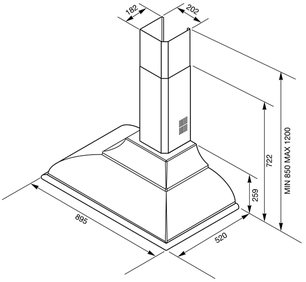 Вытяжка Smeg KC19P фото 3