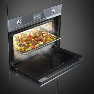 Духовой шкаф комбинированный с пароваркой Смег SF4102VCS фото 2 Духовой шкаф комбинированный с пароваркой Smeg SF4102VCS фото 2