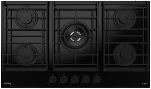 Газовая стеклянная варочная панель Кертинг HGG 9955 CTN фото Газовая стеклянная варочная панель Korting HGG 9955 CTN фото