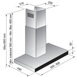 Вытяжка Зигмунд Штайн K 200.91 S фото 3 Вытяжка Zigmund Shtain K 200.91 S фото 3