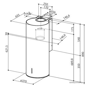 Вытяжка Фабер Flow IX 37 фото 2 Вытяжка Faber Flow IX 37 фото 2