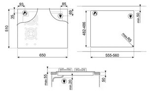 Варочная панель Смег PM3643D фото 4 Варочная панель Smeg PM3643D фото 4