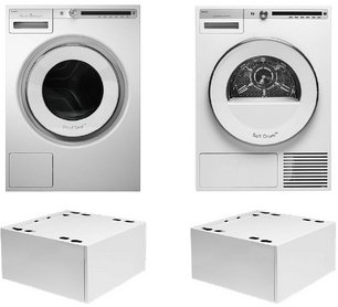 Asko Logic 19 (стиральная машина W4086C.W/3 + сушильная машина T408HD.W + напольный ящик HPS5323W (2 шт)) фото