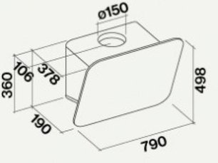 Вытяжка Фалмек Tab 80 White фото 2 Вытяжка Falmec Tab 80 White фото 2