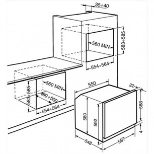 Духовой шкаф Смег SF341GVX фото 3 Духовой шкаф Smeg SF341GVX фото 3