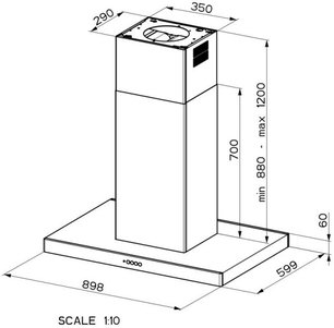 Вытяжка Фабер STILO COMFORT ISOLA BK MATT A90 фото 2 Вытяжка Faber STILO COMFORT ISOLA BK MATT A90 фото 2