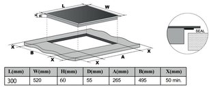 Индукционная варочная панель Бертаззони P302I23NV фото 4 Индукционная варочная панель Bertazzoni P302I23NV фото 4