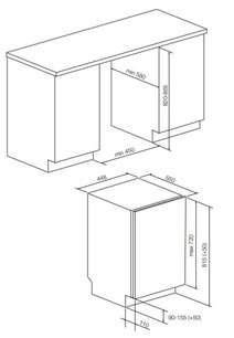 Встраиваемая посудомоечная машина Грауде VGE 45.0 фото 3 Встраиваемая посудомоечная машина Graude VGE 45.0 фото 3