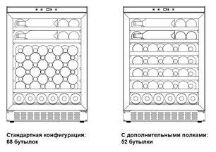 Винный шкаф Дометик B68G Basic фото 2 Винный шкаф Dometic B68G Basic фото 2